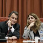 El ex presidente Artur Mas y presidente del PDeCAT, junto a la coordinadora del partido, Marta Pascal /Efe