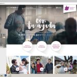 Imagen del nuevo portal web, a través del cual se harán los donativos