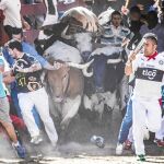 Imagen de archivo de los encierros de Sanse que se celebrarán este año entre el 26 y el 31 de agosto