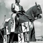 Charlton Heston, como Rodrigo Díaz de Vivar en «El Cid», película que rodó Anthony Mann en España en 1961 y en la que compartió cartel con Sofia Loren, como Jimena