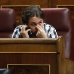 El líder de Podemos, Pablo Iglesias