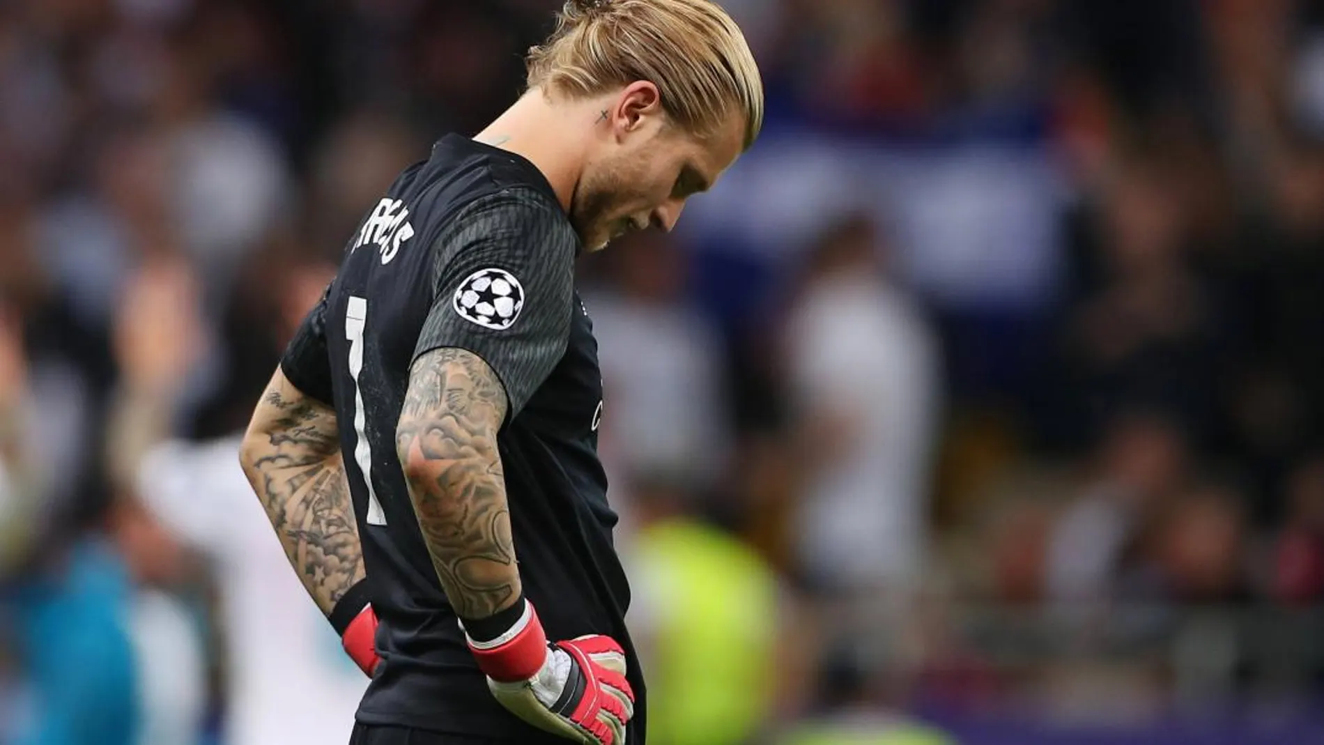 Loris Karius en la final de Kiev