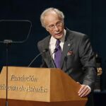 El escritor Richard Ford, premio Princesa de Asturias de las Letras, durante su discurso