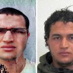 Fotografía facilitada por la Oficina Federal de Investigaciones Criminales (BKA) hoy 21 de diciembre de 2016 que muestra las fotografías del cartel de búsqueda del joven tunecino Anis Amri, de 24 años por su posible implicación en el atentado cometido el viernes en Berlín