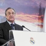 Florentino Pérez, en su discurso de ayer, ya tradicional justo antes del parón de Navidad