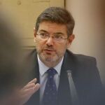 El ministro de Justicia, Rafael Catalá, ante la Comisión de Justicia del Congreso