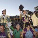 Puerta grande de Cristina Sánchez y El Juli en la plaza de toros de Cuenca
