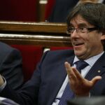 El presidente de la Generalitat, Carles Puigdemont