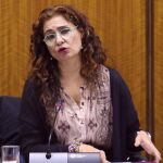 La consejera de Hacienda, María Jesús Montero, ayer