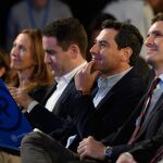 En la imagen, a la derecha, Pablo Casado, Juanma Moreno y Teodoro García (Foto: Ke-Imagen)