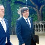 Joaquim Forn y Carles Puigdemont cuando los dos formaban parte del Govern
