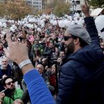 Imagen de una de las protestas por la sanidad celebradas en Granada