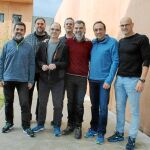 Los líderes presos independentistas, en la cárcel de Lledoners.