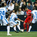 Benzema, en una jugada del encuentro