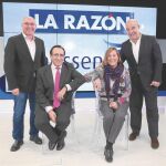 De izquierda a derecha Antonio Ignacio Torralba, José Luis Andréu, Montserrat Romera y Antonio Resines