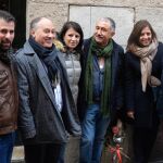 De izq. a drcha. Luis Tudanca, Faustino Temprano, Adriana Lastra, Pepe Álvarez, Esther Peña y Pablo Dionisio Fraile