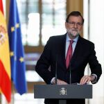 El presidente del Gobierno, Mariano Rajoy