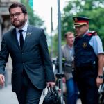 Pere Aragonés encabezó un viaje de cuatro representantes del Ejecutivo catalán a Eslovenia en enero de 2017.