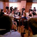 Reunión del comité negociador de PP y Ciudadanos de cara a la investidura de Rajoy.