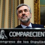 El ex secretario general del PP y exministro del Interior Ángel Acebes, ante la comisión de investigación sobre la presunta financiación irregular del PP/Foto: Efe