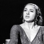 Dolores Vargas en una actuación de los años 70