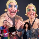 Ana Redondo en la inauguración del Festival de Teatro de Calle de Valladolid junto a Javier Martínez y Carlos Gil, que recogió el galardón en nombre de Salvador Tábora /Leticia Pérez/Ical