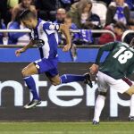 Juanfran Moreno durante su etapa como jugador del Deportivo.