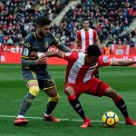 El defensa colombiano del Girona, Johan Mojica.