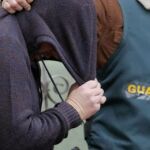 «El Chicle» durante su detención por la Guardia Civil