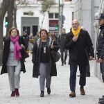 Forcadell, Bassa y Romeva a su llegada al Tribunal Supremo