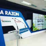 El escenario de LA RAZÓN antes de empezar el evento.