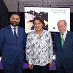 El consejero de Turismo, Dorantes y Villalobos en la presentación