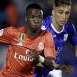 Vinicius en la anterior eliminatoria ante el Melilla.
