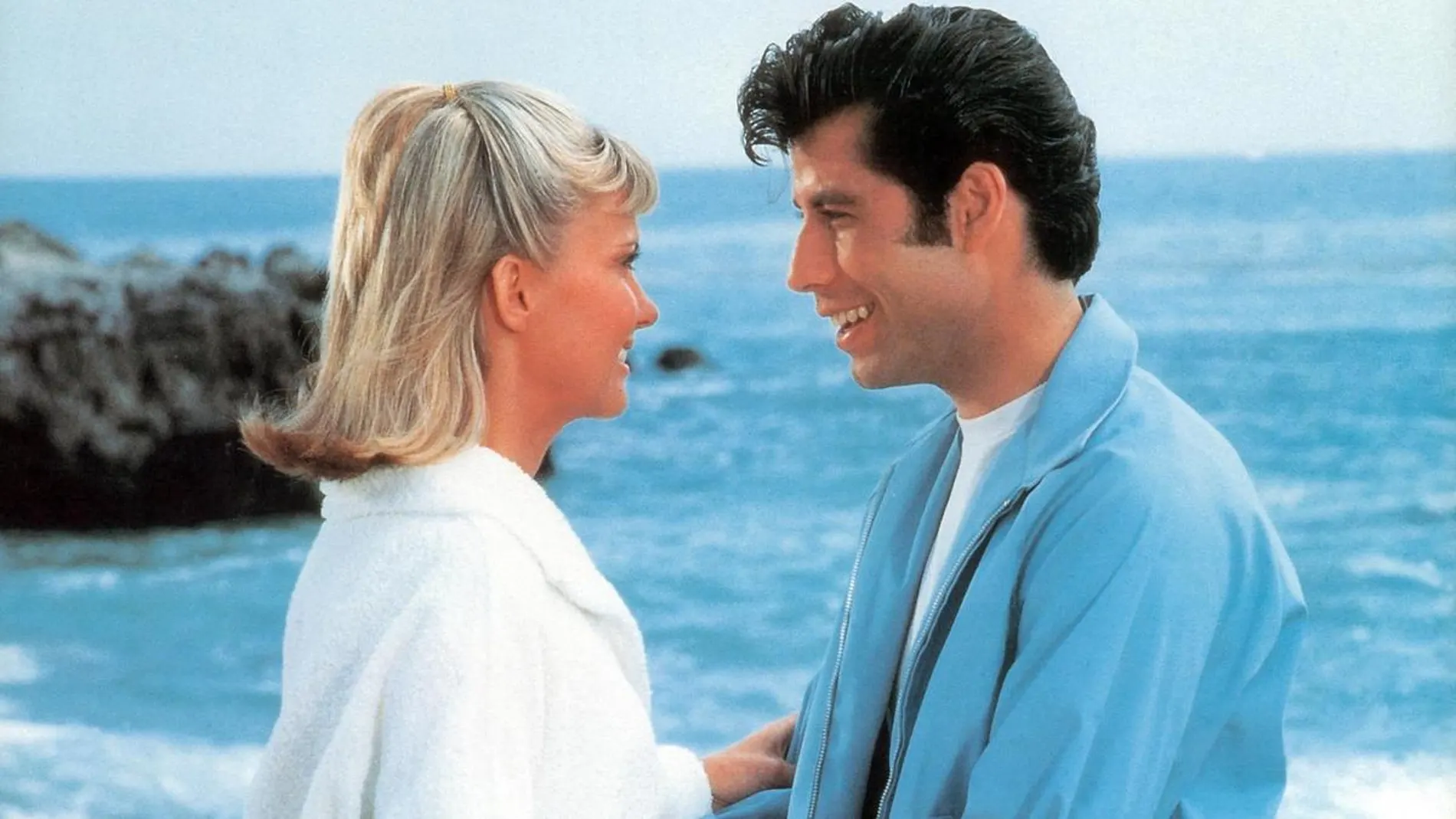 John Travolta y Olivia Newton-John, en el filme de 1978