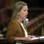 La diputada de CC, Ana Oramas, antes de su intervención.