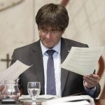 El presidente de la Generalitat, Carles Puigdemont