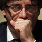 El presidente catalán, Carles Puigdemont