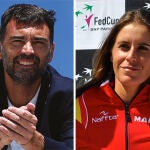 Sergi Bruguera y Anabel Medina