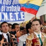 Manifestación en 2011 a favor de los toros en Quito