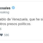 Liberan al opositor venezolano Manuel Rosales, preso hace más de un año