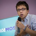 El númer dos de Podemos, Íñigo Errejón, durante la presentación