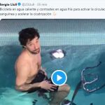 La estrella del Real Madrid de baloncesto, en la piscina