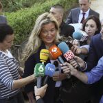 GLa abogada de Manos Limpias Virginia López Negrete, a su llegada a la Audiencia Nacional