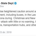 Estados Unidos advierte de riesgo de atentados en Barcelona en Navidad