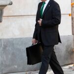 El jefe de la Guardia Civil en Cataluña durante el 1-O, Ángel Gozalo, a su llegada al Tribunal Supremo