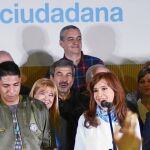 La ex presidenta argentina, Cristina Fernández de Kirchner, ayer