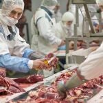 Los trabajadores de los mataderos están acostumbrados a llevar mascarilla y equipos de protección, el nuevo virus no se ha detectado en la carne.