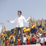 Manuel Valls, hoy en Mallorca (Foto: Twitter)