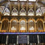 Paneles de la Bolsa de Madrid