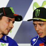 Imagen de archivo de Jorge Lorenzo y Valentino Rossi